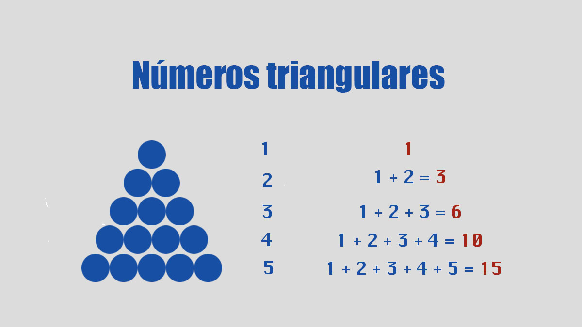 Qué son los números triangulares