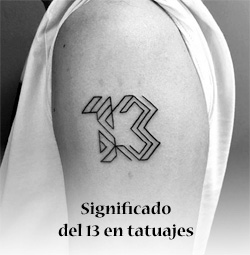 Significado del número 13 en tatuajes